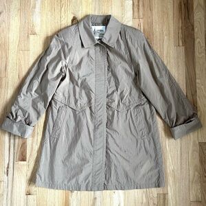 VINTAGE LONDON FOG trench coat classic oversized straight fit unisex beige tan